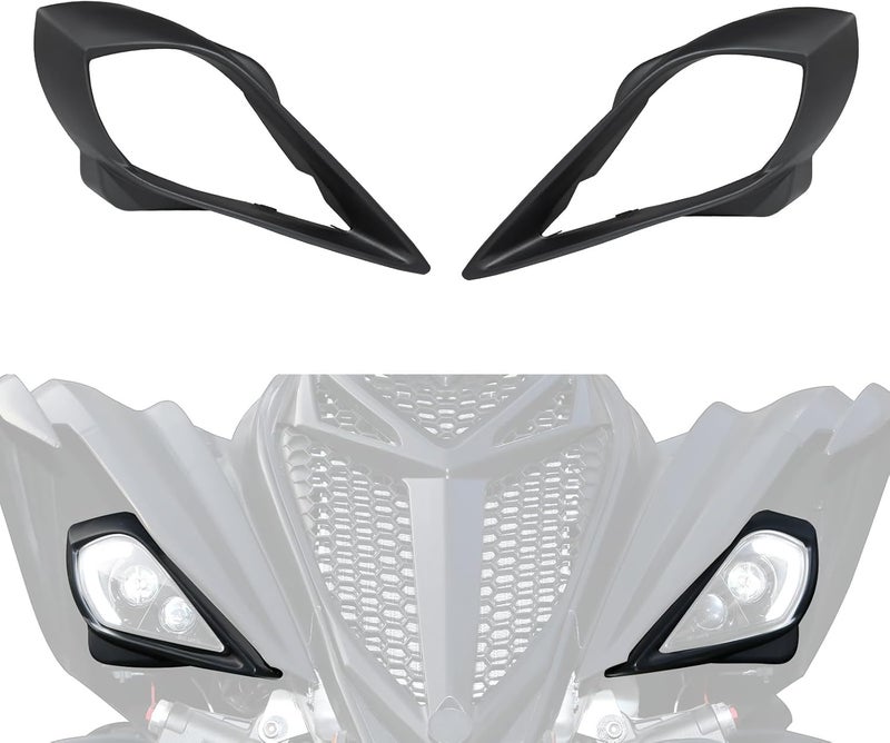 XATVXUTV Headlight Covers for Yamaha Raptor 700, Left & Right Head Lamps Cover Front Head Light Trim Bezel for Yamaha YFZ 450 YFZ450R YFZ450X Wolverine 450 350 250 350 2006-2022 Accessories (2PCS) - Image 1